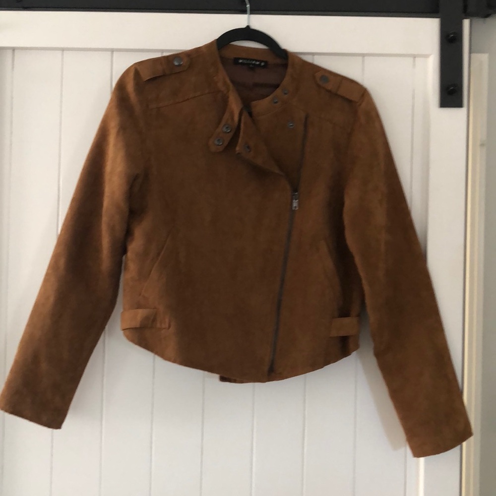 WILLIAM B FAUX SUEDE JACKET